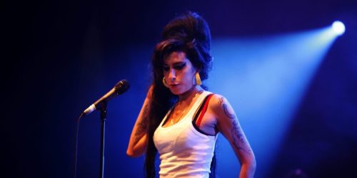 Amy Winehouse performs live.