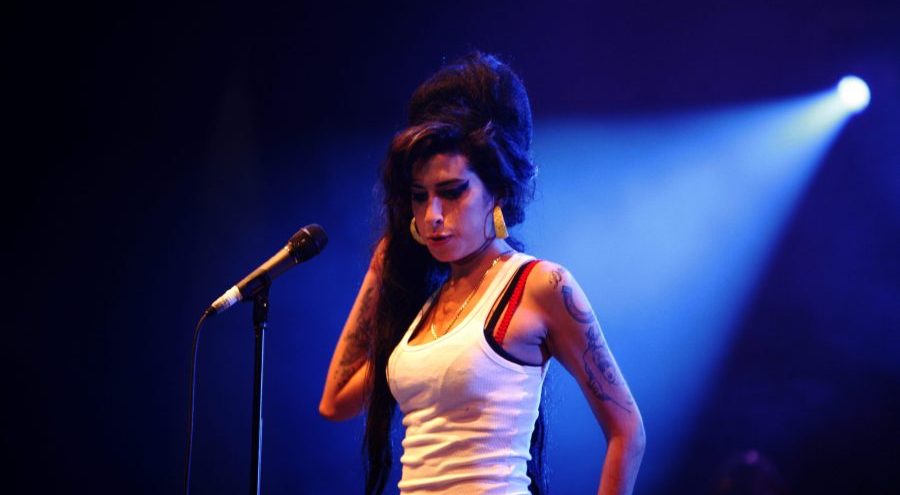 Amy Winehouse performs live.
