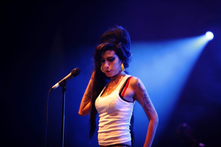 Amy Winehouse performs live.