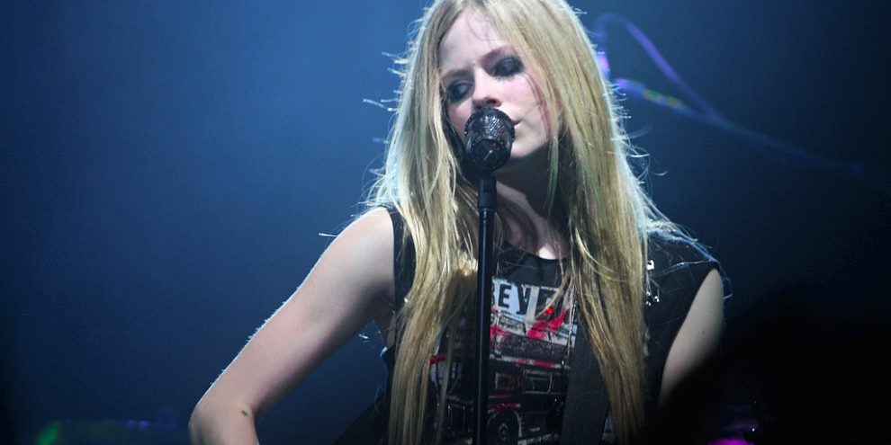 Avril Lavigne performs in Italy