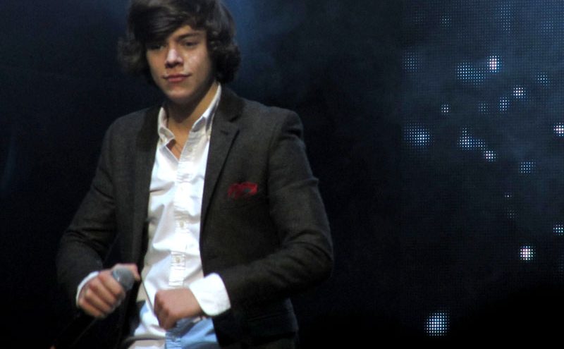 Harry Styles flexes a concert