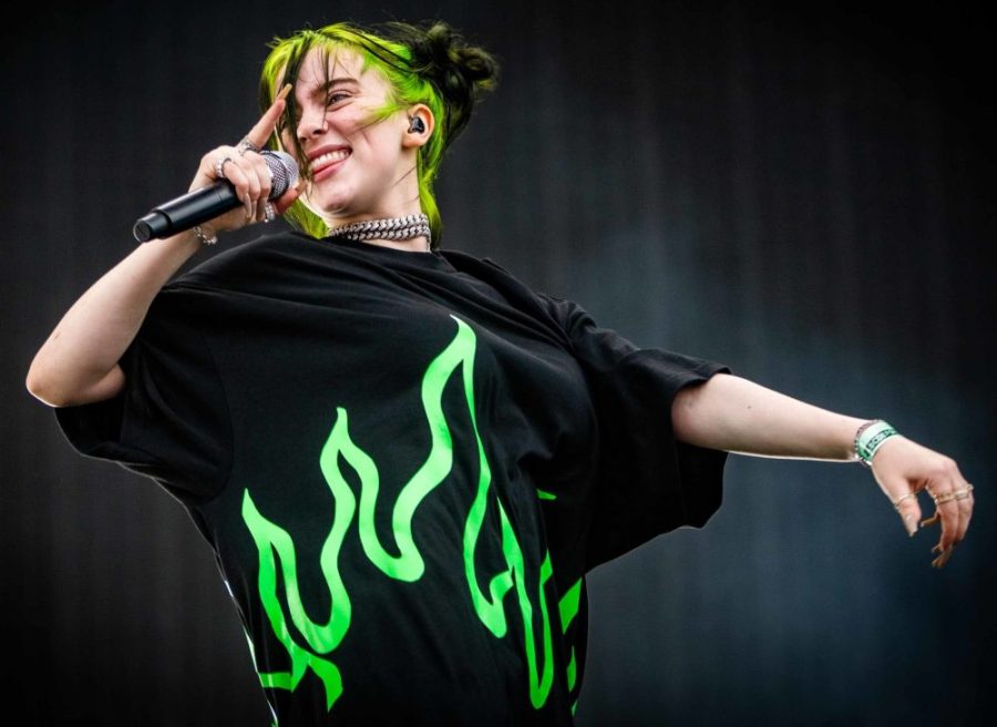 Billie Eilish performs at a festival in 2019.