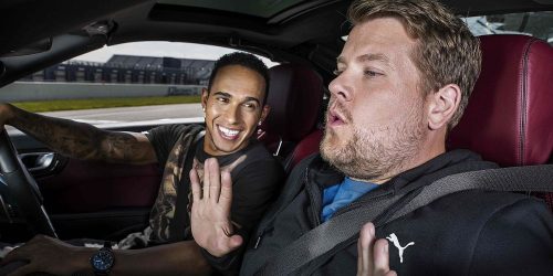 James Corden & Lewis Hamilton