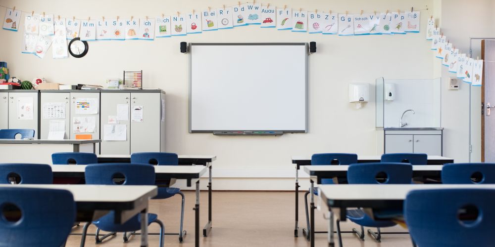 empty classroom