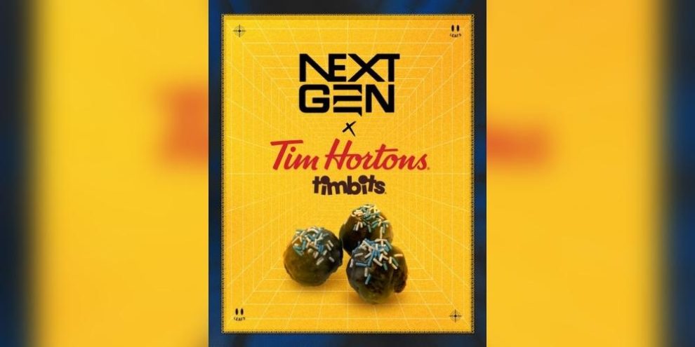 Maple leafs and Timbits collab ad