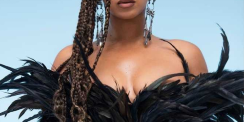 Beyonce poses for a "BLACK IS KING" still.