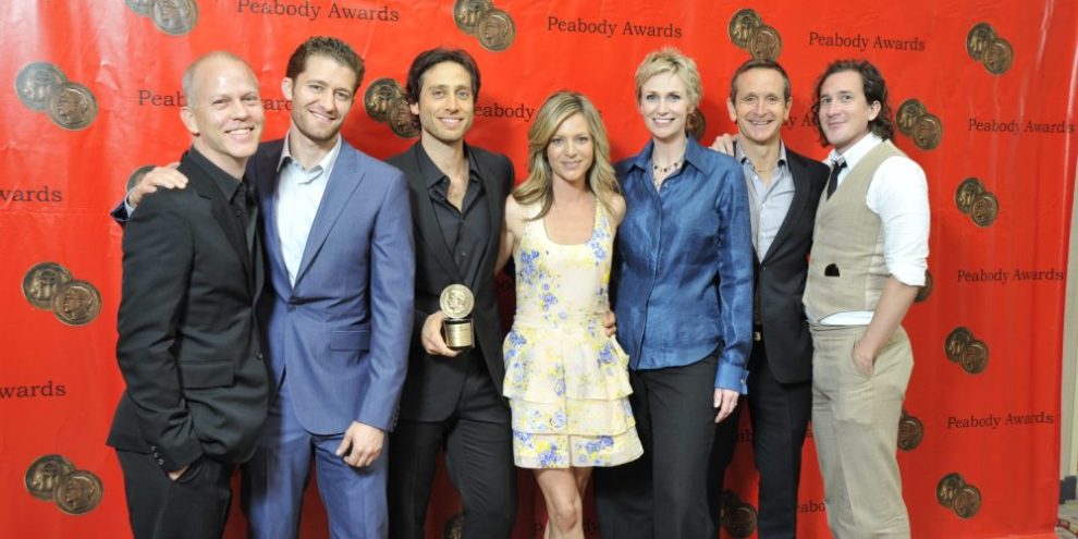 The "Glee" Cast and Director at the Peabody awards