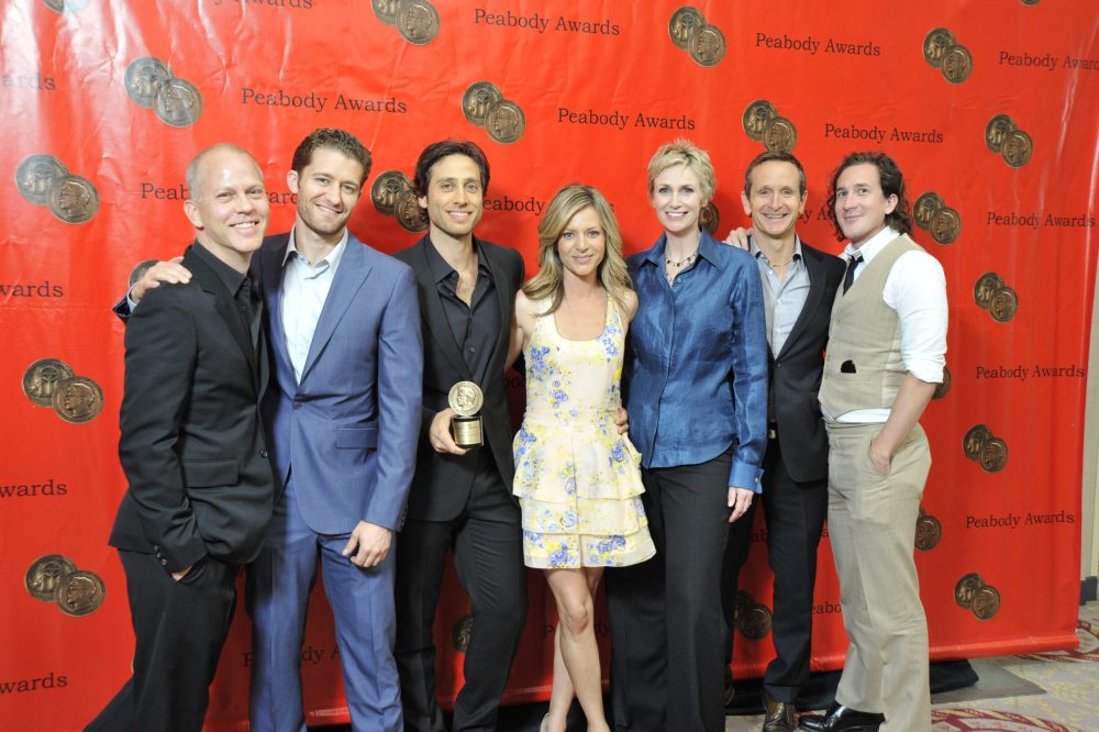 The "Glee" Cast and Director at the Peabody awards