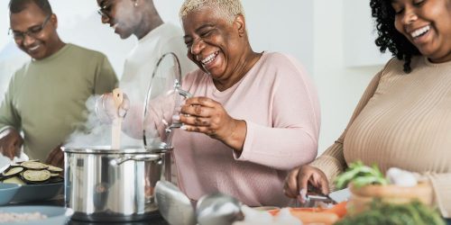 Organize kitchen for holiday meal prep and helpers