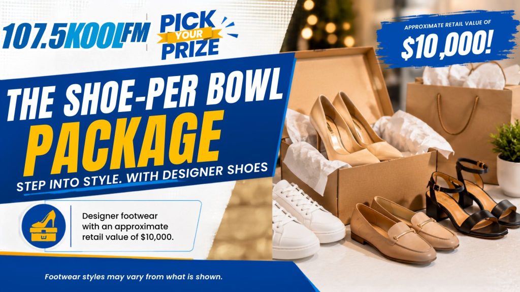 The Shoe-Per Bowl Package – if all you want are shoes, shoes and more shoes, then this is the package for you. $10,000 in designer shoes.