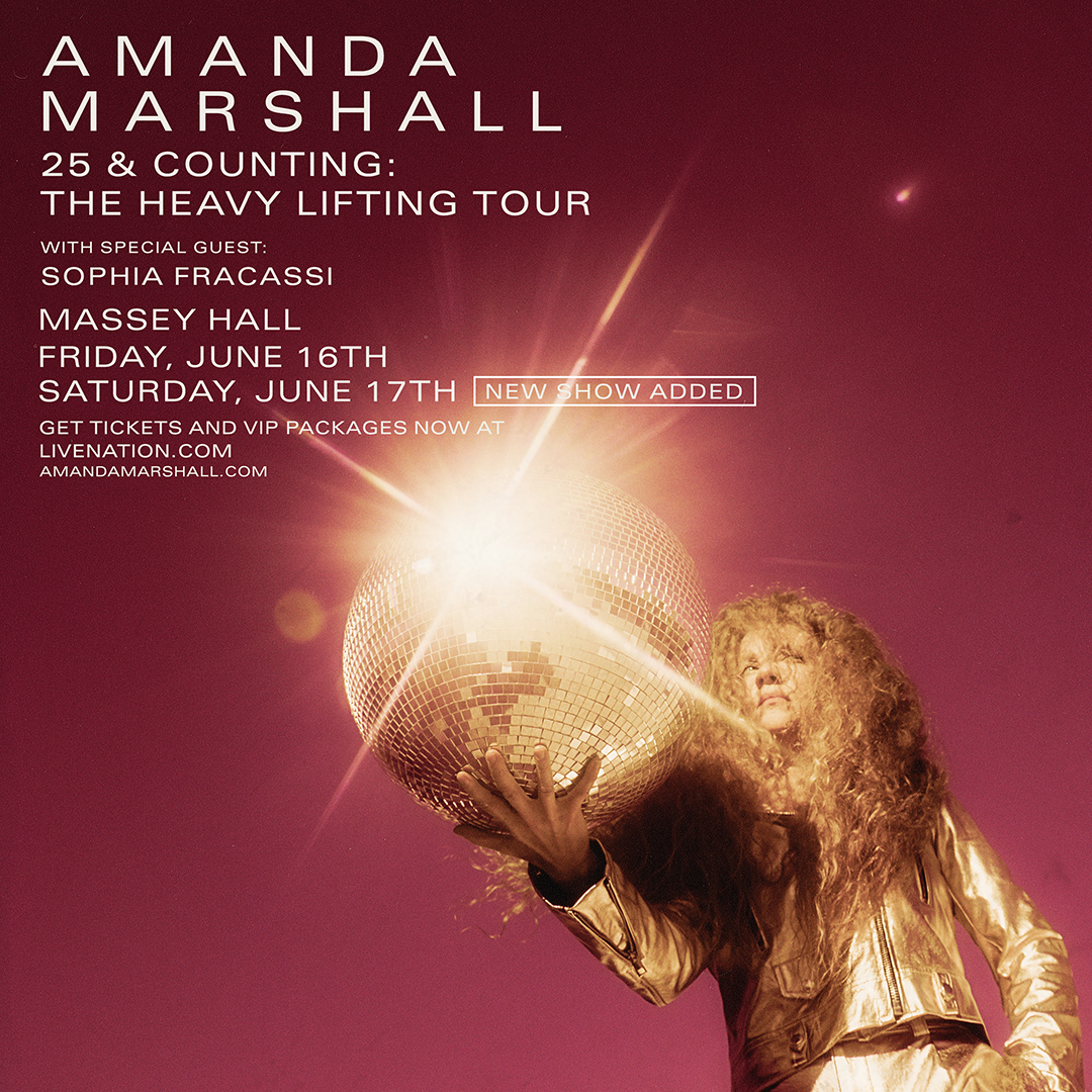 Amanda Marshall 25 & COUNTING THE HEAVY LIFTING TOUR 107.5 Kool FM
